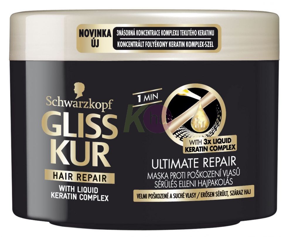 Gliss Kur azonnali hajreg. pakolás 200ml Ultimate Rep 11006149