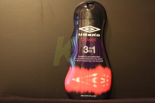 Umbro 3in1 sampon+balzsam+tus 500ml power 11030738