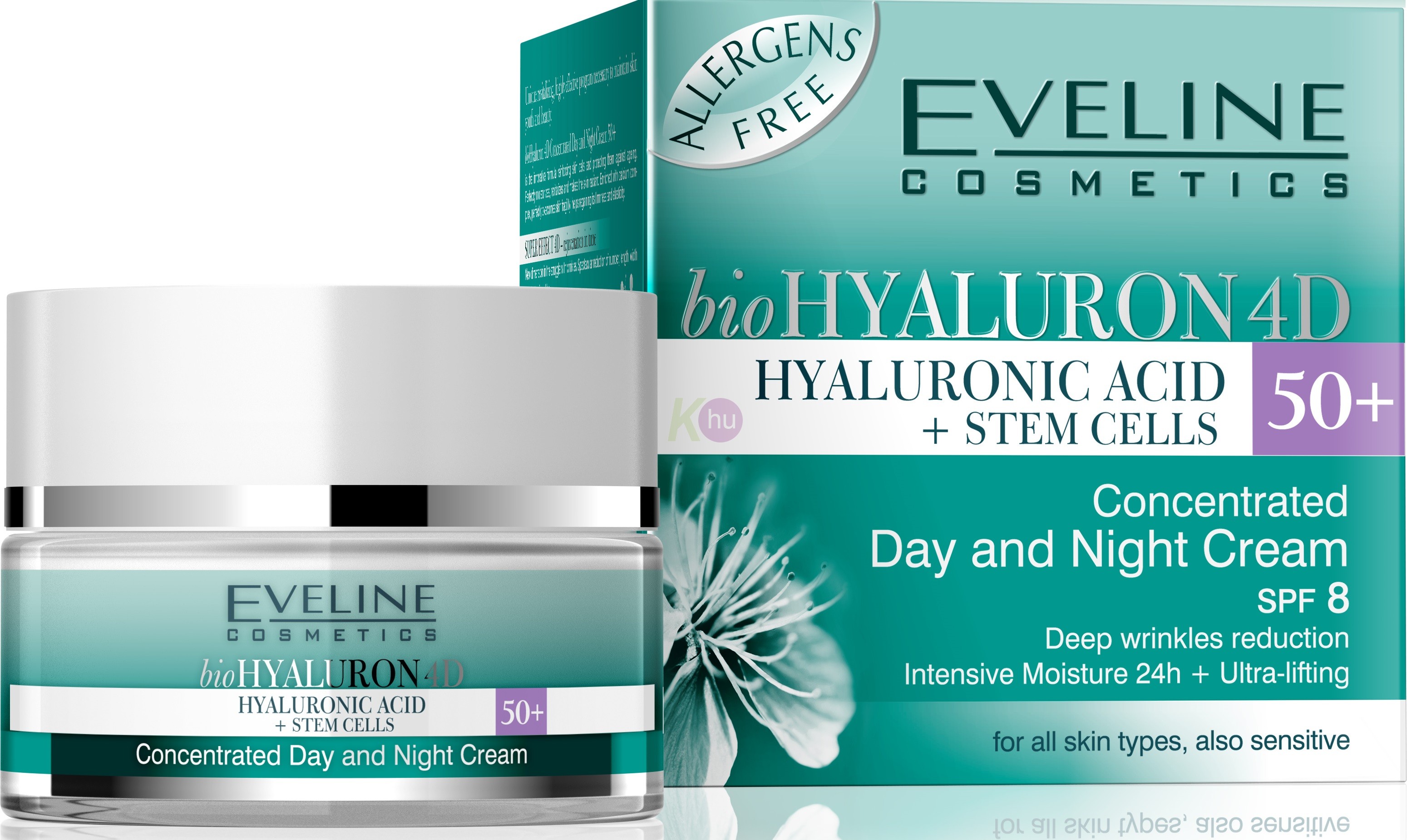 Eveline Bio Hyaluron 4D 50+ nappali és éjszakai krém 50ml 11190172