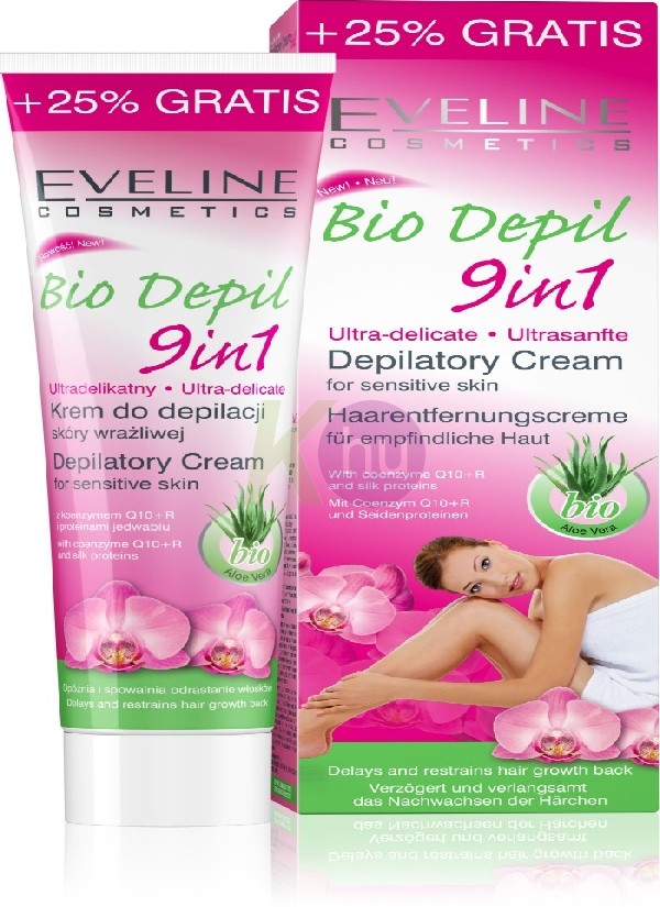 Eveline BIO szőrtelenítő krém 125ml 9az1-ben aloe 11190184