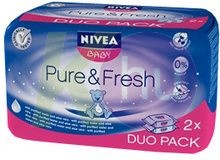 Nivea Baby törl.2*63db Pure & Fresh 12031305