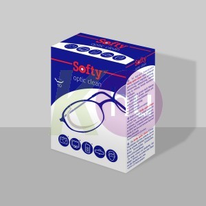 Softy optic clean egyenkénti törlőkendő 10 lap 14020905