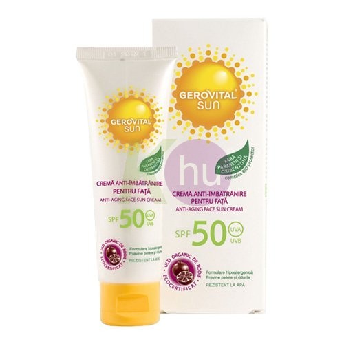 Gerovital Sun anti-age napozókrém arcra 50ml SPF50 14675830