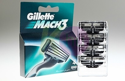 Gillette Gillette Mach3 betét 4db Turbo 15028817