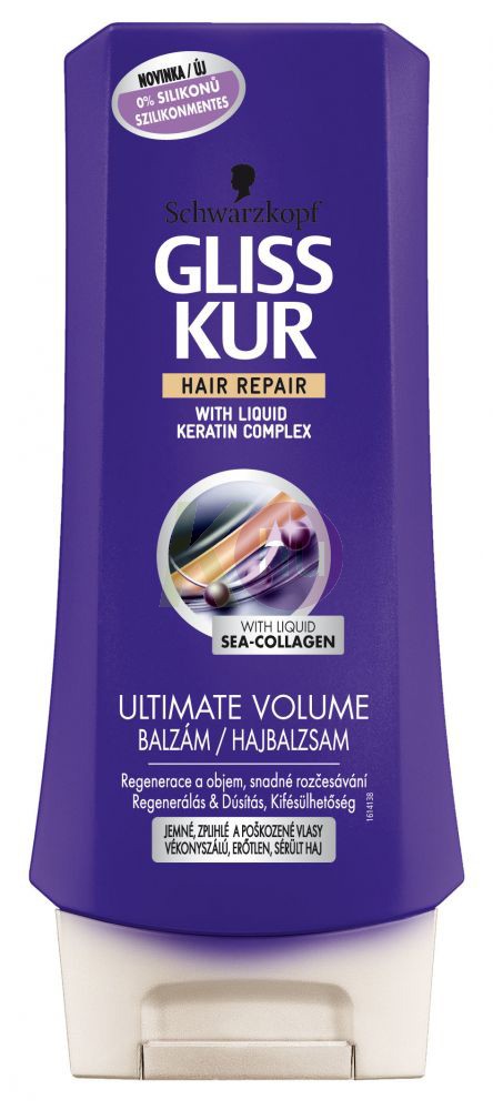 Gliss Kur balzsam 200ml ultimate volume 15308953