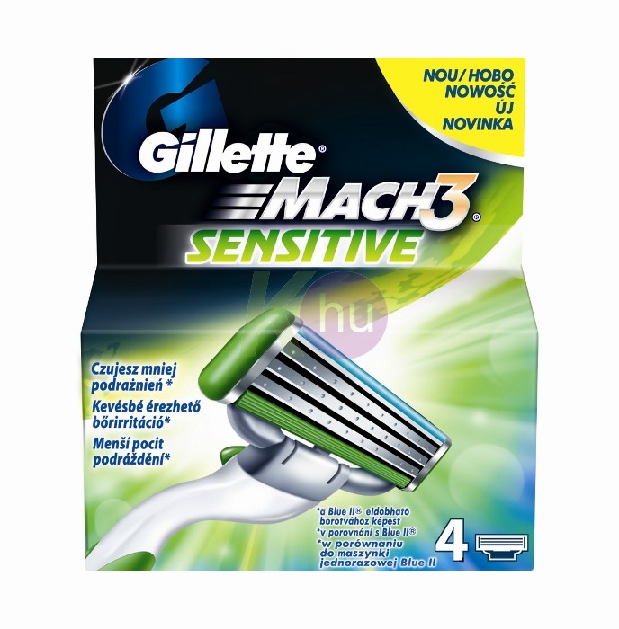 Gillette Gillette Mach3 betét 4db Sensitive 15711106