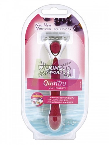 Wilkinson Wilk. Quattro for Women bor.készülék + 1db betét 15761006