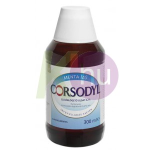 Corsodyl szájvíz 300ml alkoholmentes 16031010