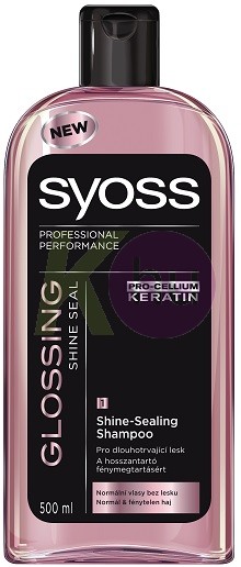 Syoss sampon 500ml Glossing - normál, fénytelen hajra 19075041