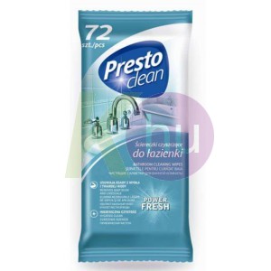 Presto Clean fürdőszobai törlőkendő 72db 19136821