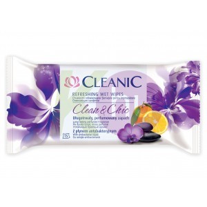 Cleanic frissítő törlőkendő 15db Clean&Chic 19136843