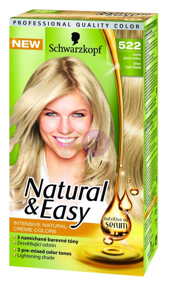 Natural&Easy hajfestek 522 világos ezüstszőke 19209800