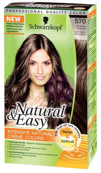 Natural&Easy hajfestek 570 közép gesztenyebarna 19211200