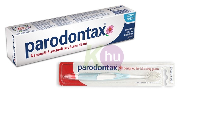Parodontax fkrém 75ml Fluorid + fogkefe Extra Soft 19337024