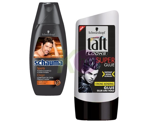 MULTI kar.csom Schauma sampon 250ml Sport+Taft zselé 150ml Looks-Superglue 19727172