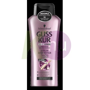 Gliss Kur sampon 400ml Hajregeneráló szérum Deep-Repair 19727263