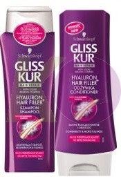 Gliss Kur 15 kar.csom Hyaluron Filler sampon 250ml + balzsam 200ml 19727329