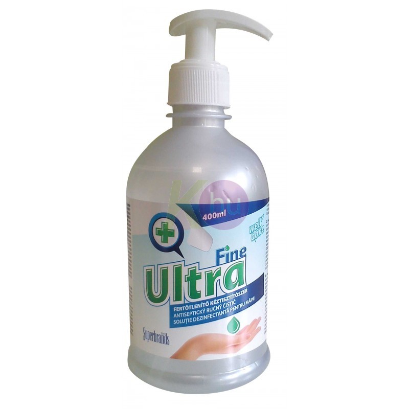 FINE Sol 400ml Fertőtlenítő kéztisztító pumpás - H 22001202