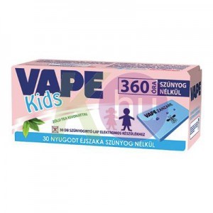 Vape szúnyogírtó lapka 30db-os Kids Zöld tea kivonattal 22005709