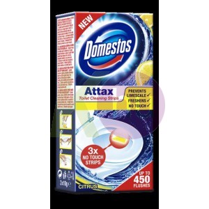 Domestos Attax WC tisztito csik 3x10g Citrus 23013507