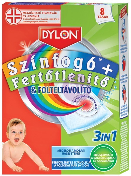 Dylon színfogó és fertőtl.&folteltávolító 8 tasak 24005101