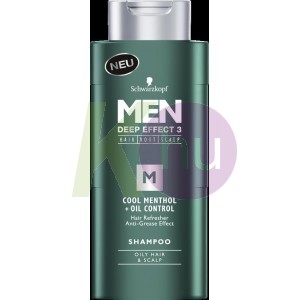 Schwarzkopf sampon 250ml Men Mentolos hűsség Zsírosodásgátló 24076521