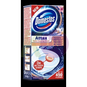 Domestos Attax WC tisztító csík 3x10g Tropical 24158854