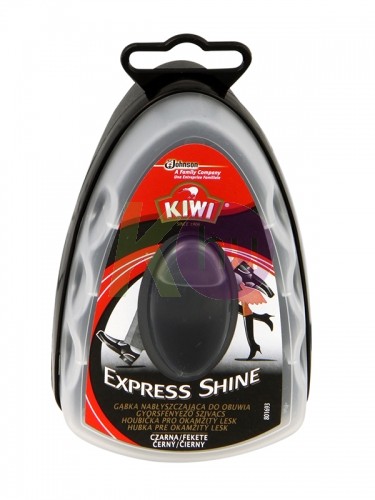Kiwi Expr. Shine szivacs 7ml Fekete 25000310