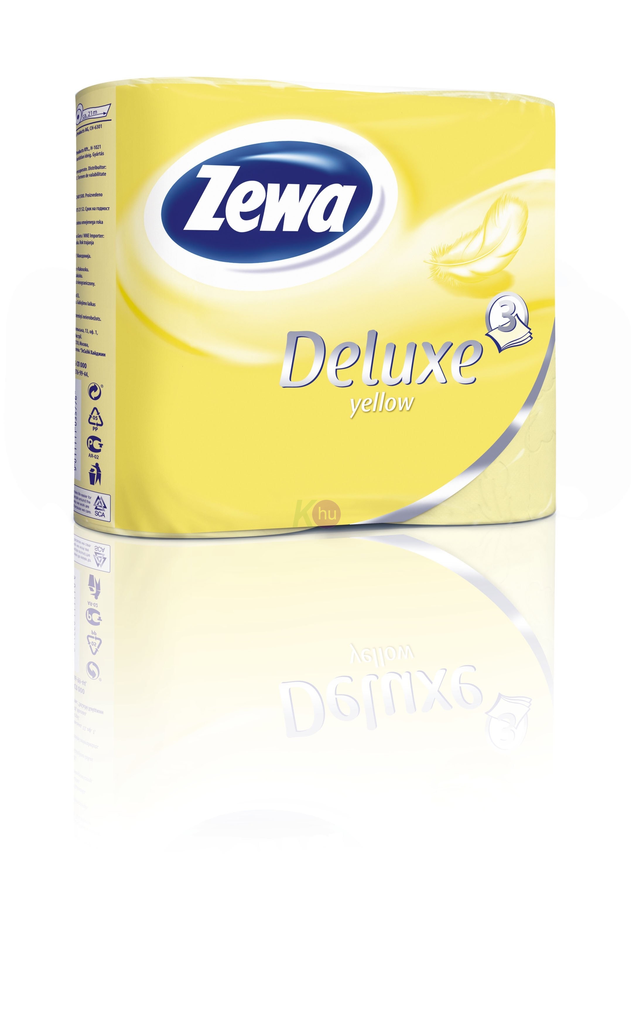 Zewa Deluxe 3 rétegű toalettpapír 4 tekercs sárga 31000524