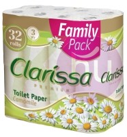 Clarissa Premium toalettpapír 32 tek. Kamilla - H 31000650