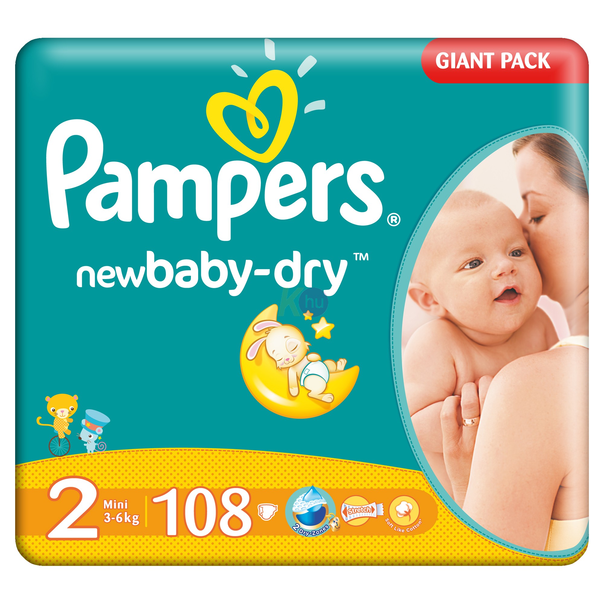 Pampers giantpack mini 108   (2)  3-6 kg 31001527