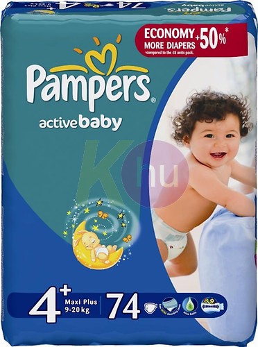 Pampers giantpack maxiplus 74    (4+)   9-20 kg 31001530