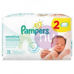 Pampers törlőkendő érzékeny 2*56-os 33107041