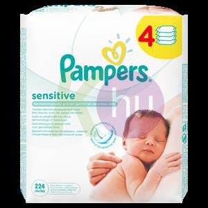 Pampers törlőkendő érzékeny 4*56-os 33107042