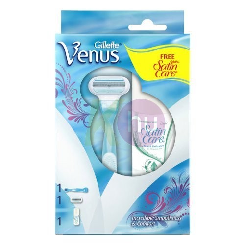 Gil. 14 kar.csom venus bor.készülék+ satin care bor.gél 75 ml 51204614