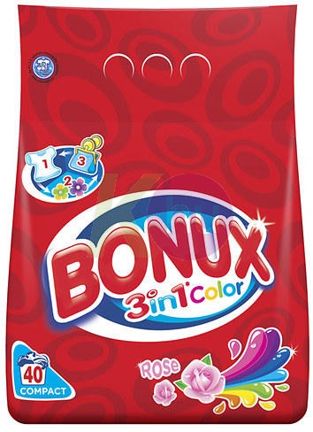 Bonux 40 mosás / 3kg Rose Color 52141385