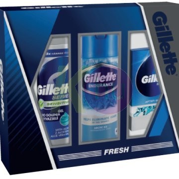 Gil. 15 kar.csom Sens bor.gél 200ml + Arctic Ice deo 150ml + Splash after 100ml 52141425