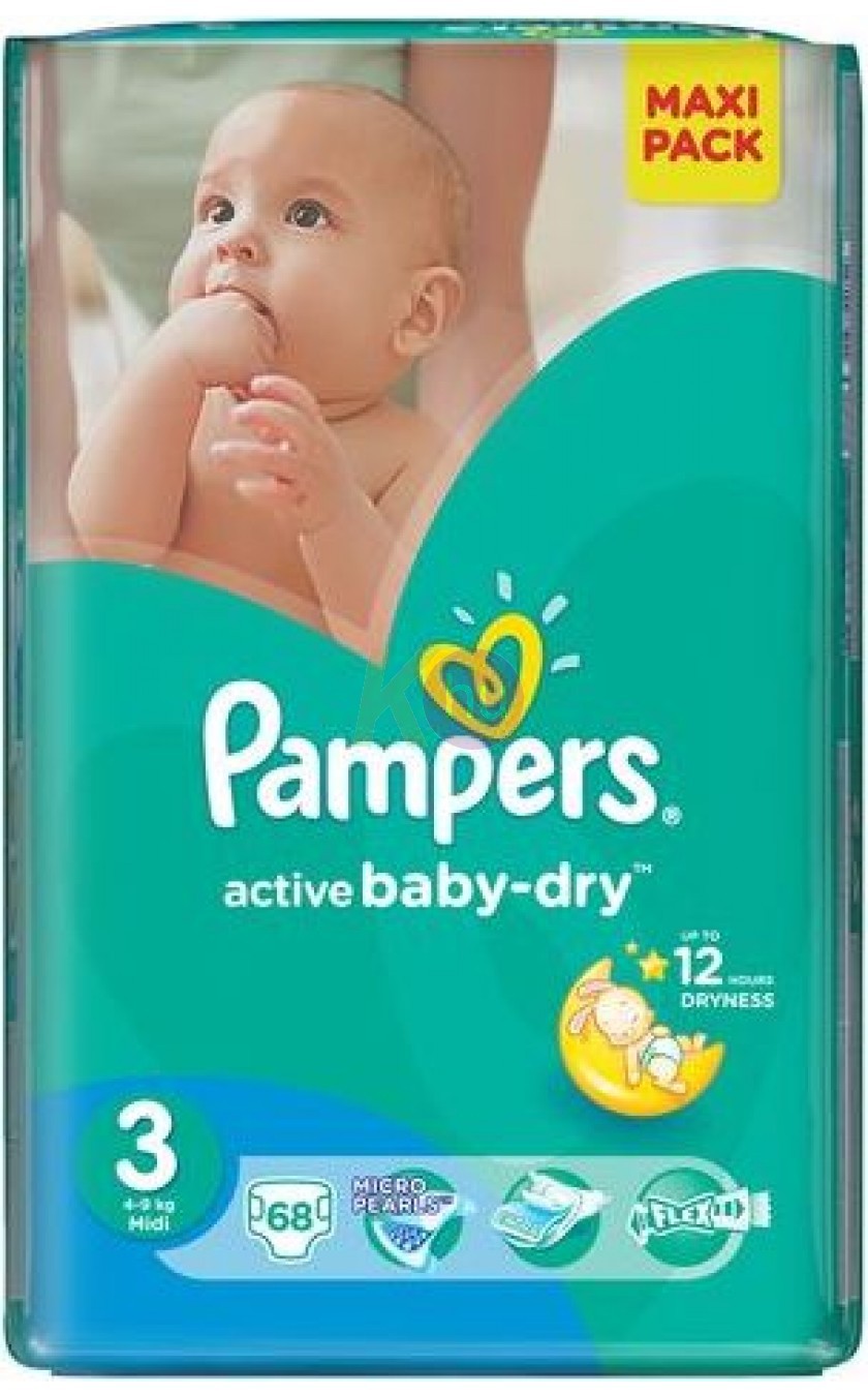 Pampers Maxi Pack S3 68 Active Baby Midi 52141464