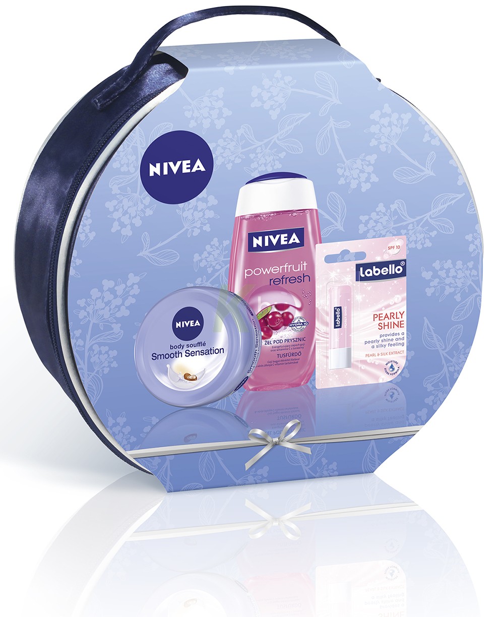 Nivea 13 kar.csom tus+golyós+test+sampon+creme30ml+labello 52645811