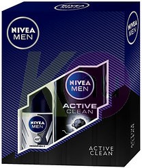 Nivea 16 kar.csom MEN Black golyós 50ml + Active Clean tus 250ml 52645919