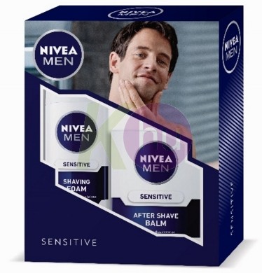 Nivea 17 kar.csom MEN Sensitive bor.hab 200ml + after balzsam 100ml 52645921