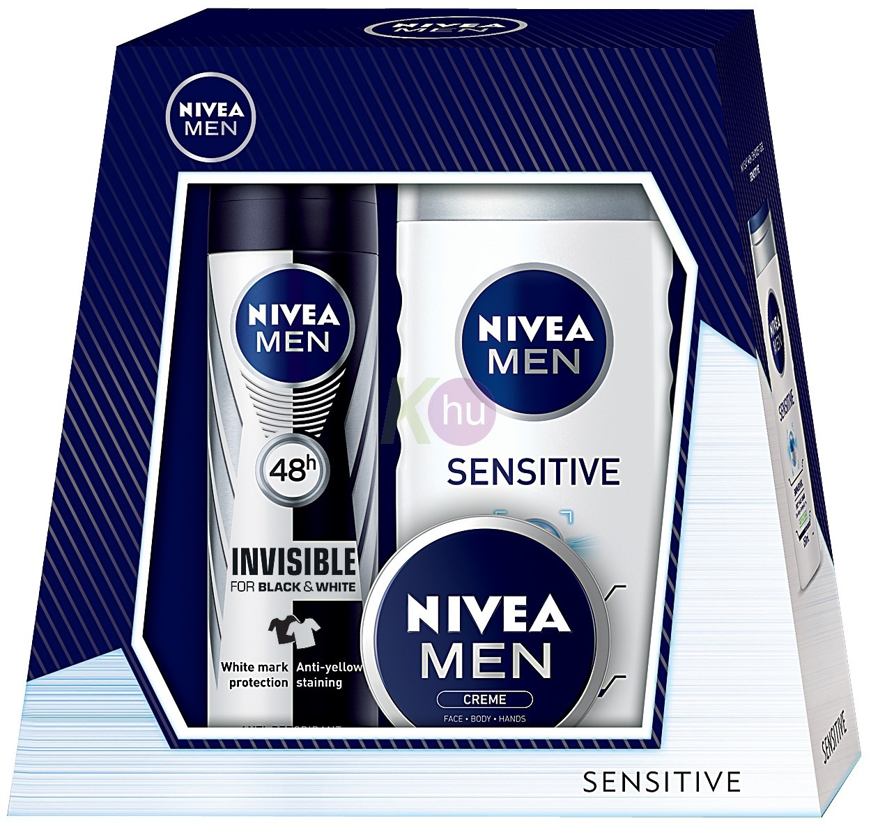 Nivea kar.csom MEN White Sens. tus 250ml + B&W deo 150ml + creme 30ml 52645929