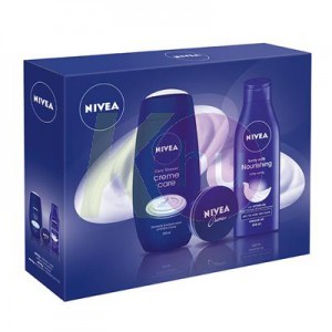 Nivea 16 kar.csom Big Blue creme 75ml+Creme C. tus 250ml+Intenzív test.tej 250ml 52645970