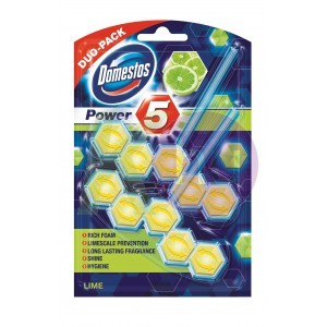 Domestos Power5 WC-rúd 2x55g Lime 82510010