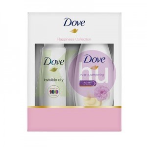 Dove 17 kar.csom Bazsarózsa tus 250ml + Inv. Dry deo 150ml 82510038