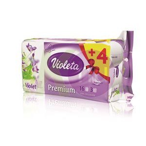 Violeta Prémium 3 rét. toalettp. 16 tek. Ibolya 82600006