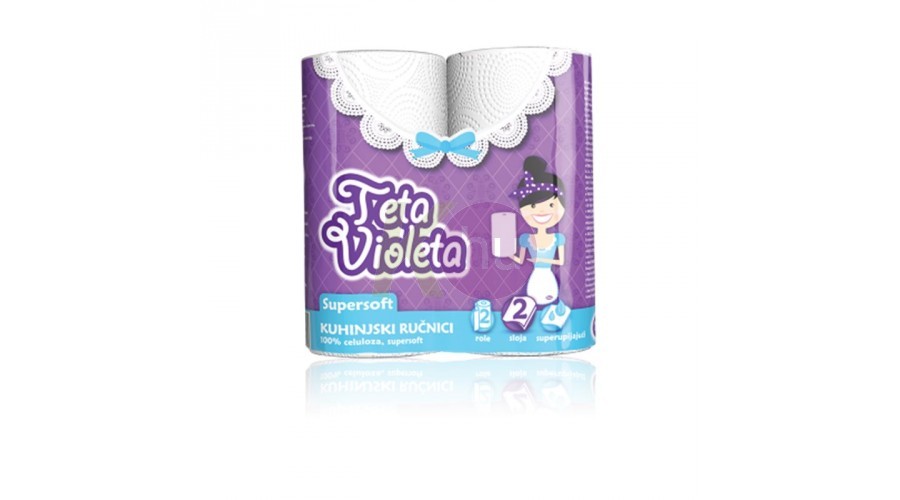 Violeta Super Soft 2 rétegű törlőpapír 2 tek. 82600012