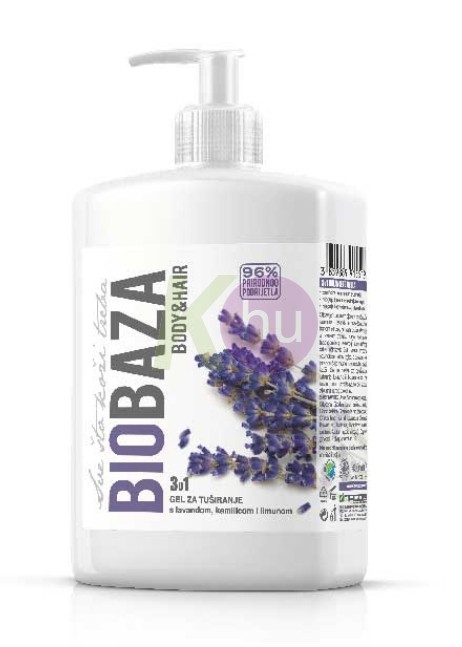 Biobaza tus+sampon gél 400ml 3in1 Levendula 82600016