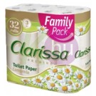 Clarissa Premium toalettpapír 32 tek. Kamilla - H 31000650