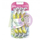 Gillette Simply Venus3 eldobható borotva 6db Sárga 52141574